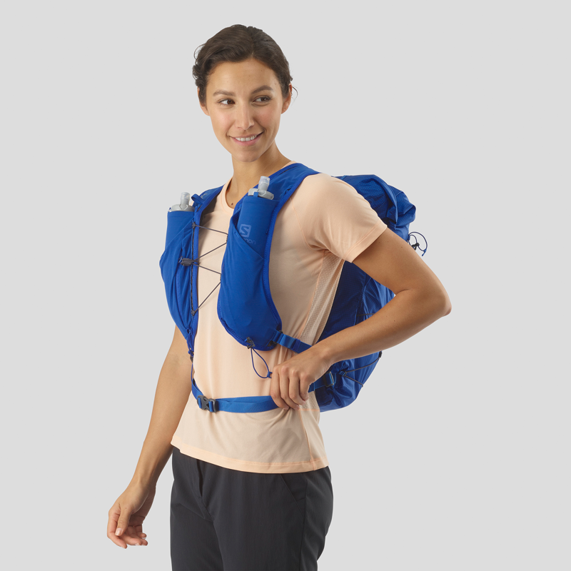 Salomon XA 25 Unisex Hiking/Outdoor Rucksack in Nautical Blue/Ebony-4